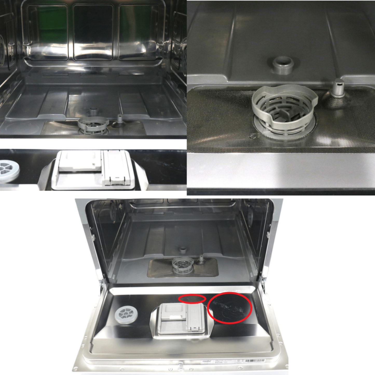 [中古(B)] [～食器30点]comfee‘ (コンフィー) 2WAY食器洗い乾燥機 WQP6-3608 工事不要 自動給水式 分岐水栓対応 5人分　comfee-wqp6-3608  [良い]