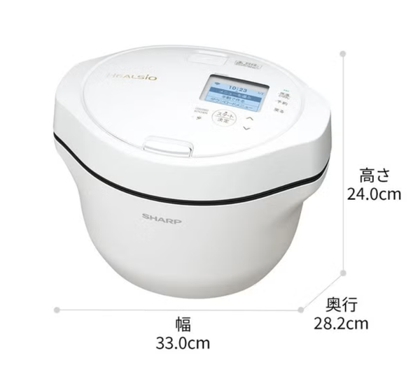 【返品保証付き新品販売】 シャープ ヘルシオ ホットクック KN-HW16H 2〜4人用 1.6L容量　プレミアムホワイト　kn-hw16h-w-rto   【90％分返金保証付】新品