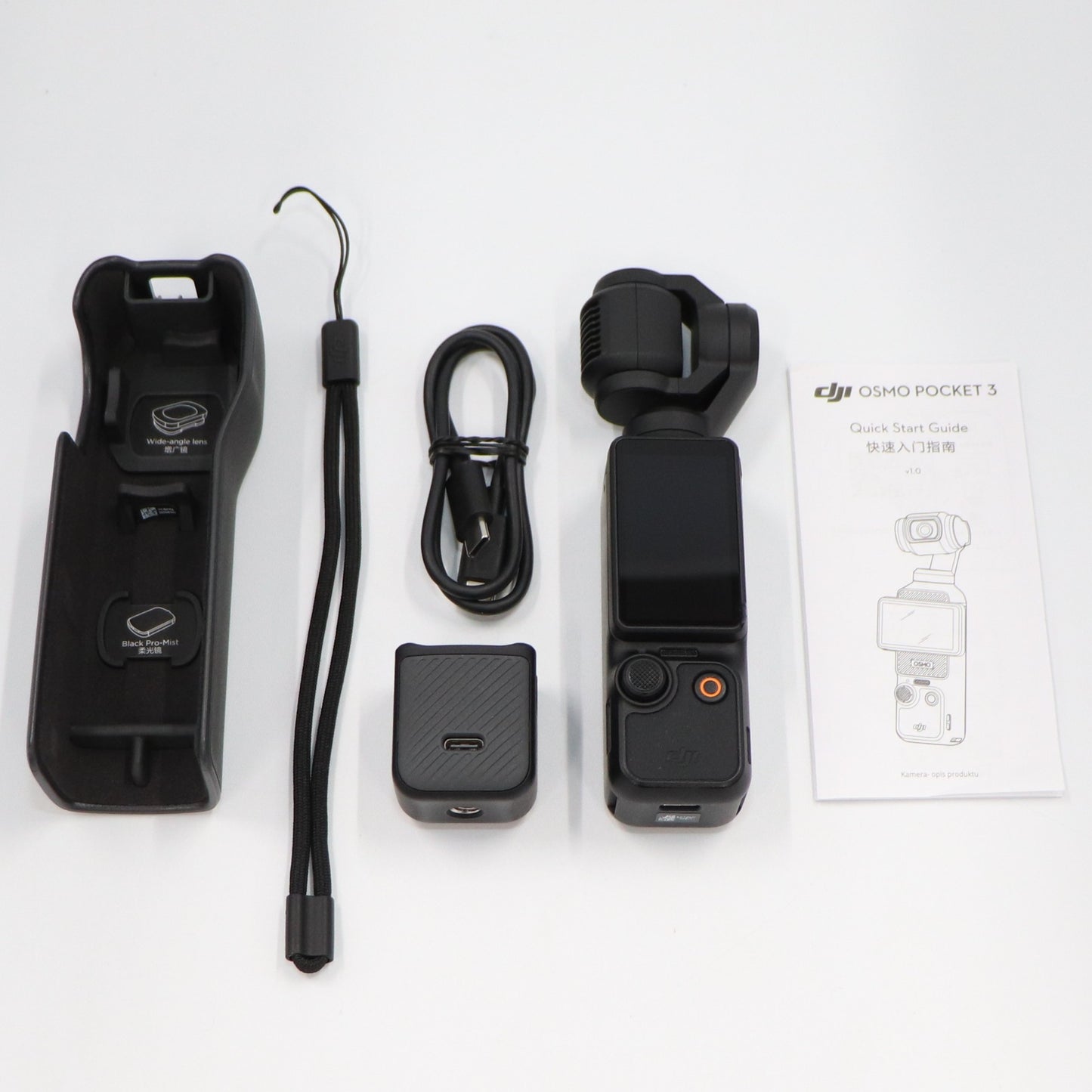 [中古(A)] [標準付属品のみ]DJI Osmo Pocket 3 (オズモポケット3) 3軸スタビライザー搭載 ハンドヘルドカメラ ビデオカメラ [非常に良い]