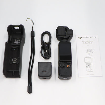 [中古(A)] [標準付属品のみ]DJI Osmo Pocket 3 (オズモポケット3) 3軸スタビライザー搭載 ハンドヘルドカメラ ビデオカメラ [非常に良い]