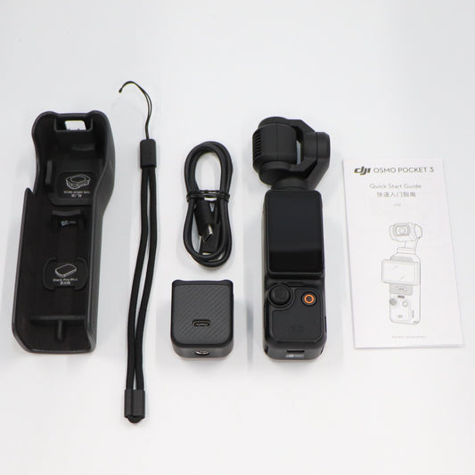 [中古(A)] [標準付属品のみ]DJI Osmo Pocket 3 (オズモポケット3) 3軸スタビライザー搭載 ハンドヘルドカメラ ビデオカメラ [非常に良い]