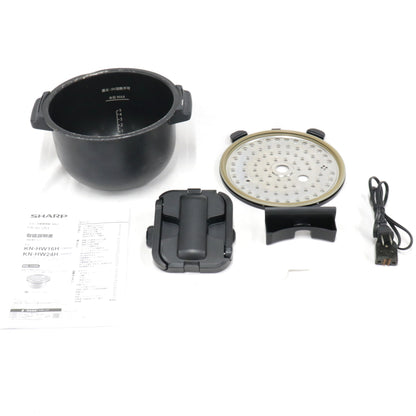 [ジャンク] シャープ ヘルシオ ホットクック KN-HW24G 2〜6人用 2.4L容量　kn-hw24g-w ホワイト[難あり(D)]