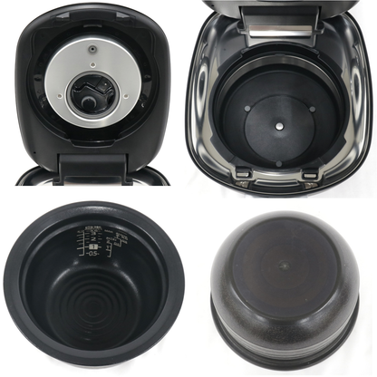 [中古(C)] [3.5合炊き] タイガー魔法瓶 土鍋ご泡火炊き JRX-G060 土鍋圧力IH式 炊飯器 jrx-g060kg エボニーブラックjrx-g060kg　[可]