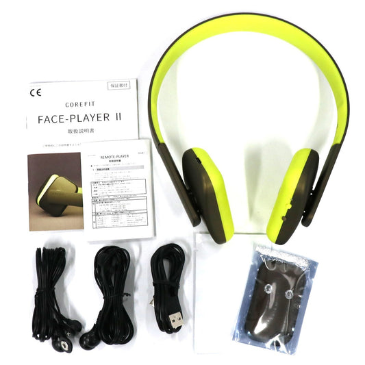 [中古(A)] コアフィット(COREFIT) FACE PLAYER Ⅱ フェイスプレイヤー2 美顔器(リモートプレイヤー・ジェルパッド2枚付き) face-player2-gb ゴールデンブラウン[非常に良い]