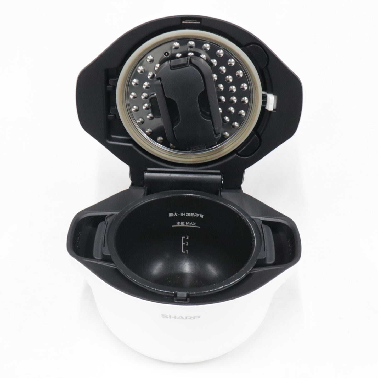 [中古(C)] シャープ ヘルシオ ホットクック KN-HW16G-W 2〜4人用 1.6L容量 kn-hw16g-w ホワイト [可]