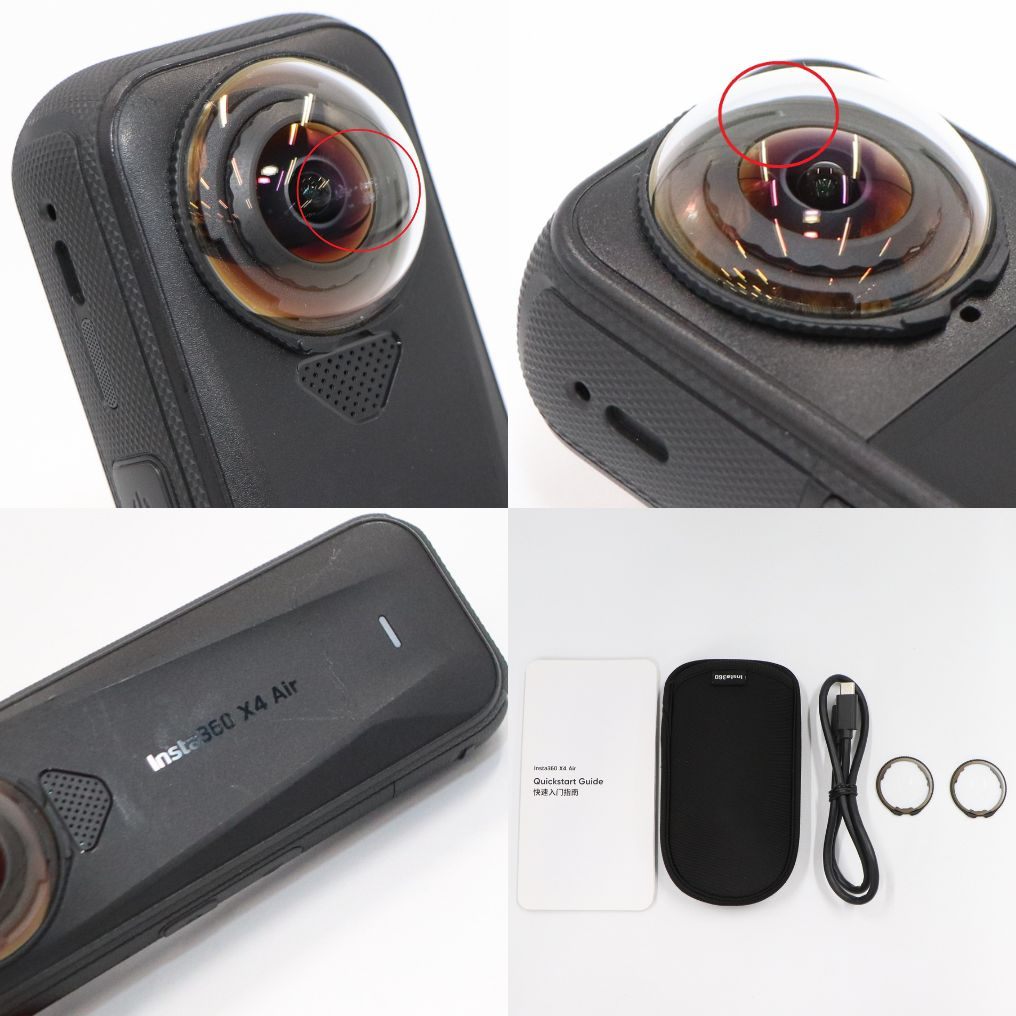 Insta360 X4 Air 360度カメラ insta360-x4-air-bk  グラファイトブラック 整備済みアウトレット品 [中古(C)]
