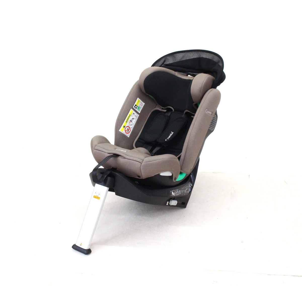 コンビ クルムーヴ ロング R129 エッグショック EA チャイルドシート (ISOFIX固定 / R129適合) 4972990193641  グレージュ 整備済みアウトレット品 [中古(C)]