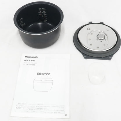 [中古(B)] [5.5合炊き] パナソニック 可変圧力IHジャー炊飯器 ビストロ Vシリーズ SR-W10BB ブラック sr-w10bb ブラック [良い]