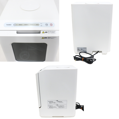 [～食器12点]サンコー ラクア 食器洗い乾燥機 mini Plus 工事不要 タンク式　tk-miniplus-w  ホワイト 整備済みアウトレット品 [良い(B)]