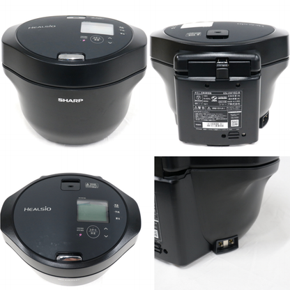 シャープ ヘルシオ ホットクック KN-HW16G 2〜4人用 1.6L容量 kn-hw16g-b  ブラック 整備済みアウトレット品 [中古(C)]