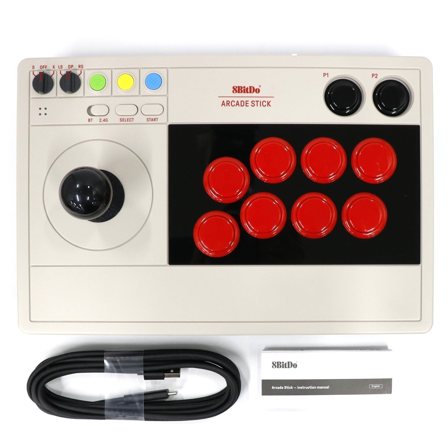 [中古(B)] 8BitDo アーケードスティック (Switch & Windowsパソコン用) 8bitdo-arcadestick  [良い]