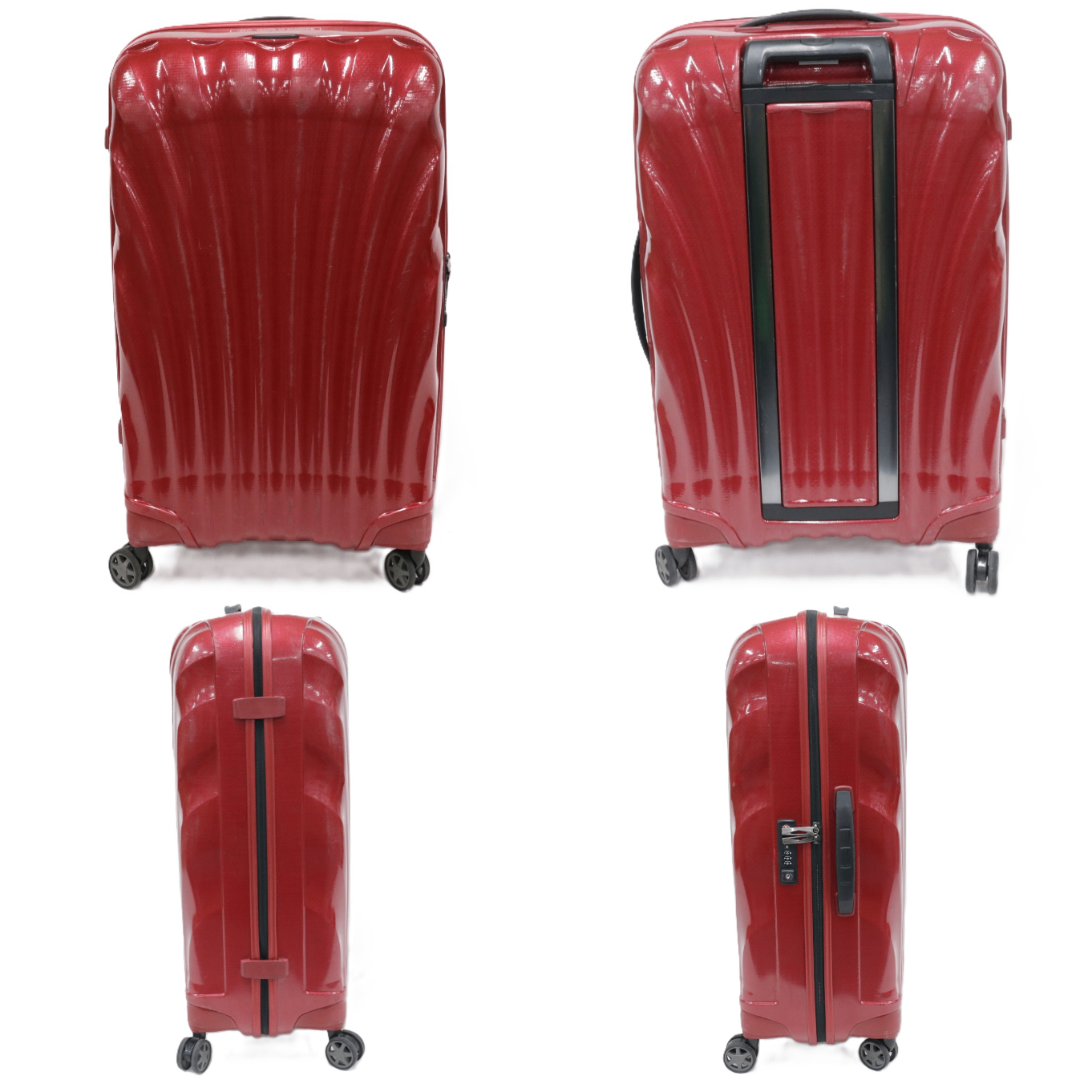 [中古(C)] [5-8泊向けサイズ]サムソナイト シーライト スピナー69 68L ハードスーツケース samsonite-clite69-rd レッドsamsonite-clite69-rd　[可]