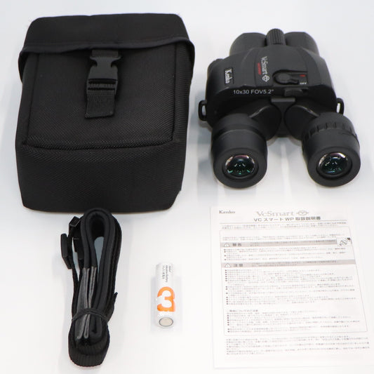 [中古(A)] [倍率10倍]ケンコー・トキナー VC Smart 10×30WP 防水仕様 コンサート・ライブ向け 防振双眼鏡 [非常に良い]