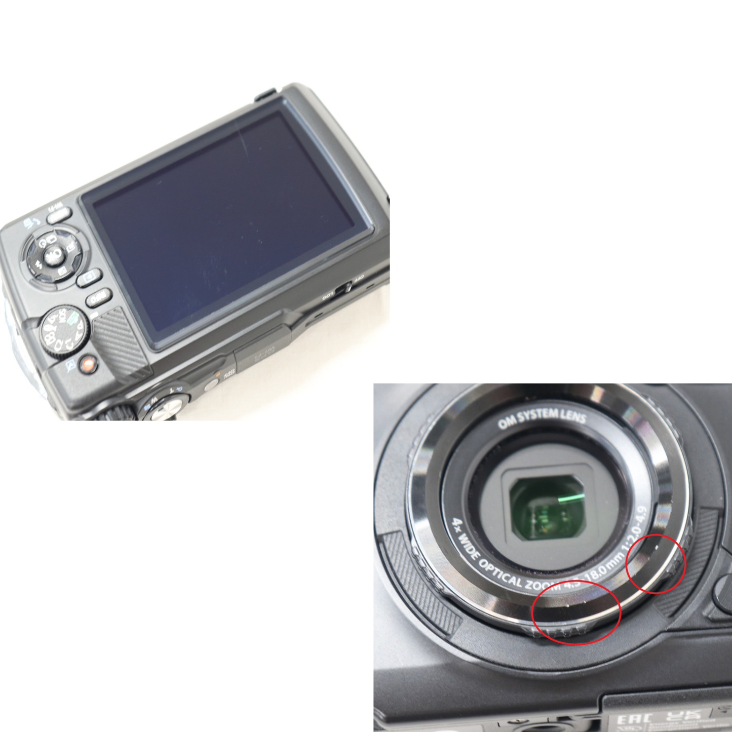 OM SYSTEM 防水カメラ Tough TG-7 コンパクトデジタルカメラ　tg-7-b  ブラック 整備済みアウトレット品 [良い(B)]