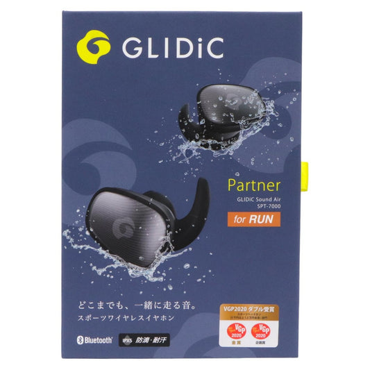 GLIDiC Sound Air SPT-7000 スポーツタイプ ワイヤレスイヤホン ブラック [中古][非常に良い(A)]