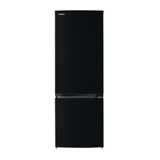 【特殊配送】[170L][一人暮らし向け][右開き]東芝 GR-V17BS 冷凍冷蔵庫 gr-v17bs-k  セミマットブラック 整備済みアウトレット品 [中古(B)]