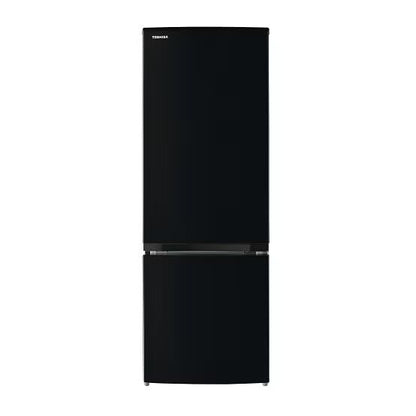 【特殊配送】[170L][一人暮らし向け][右開き]東芝 GR-V17BS 冷凍冷蔵庫 gr-v17bs-k  セミマットブラック 整備済みアウトレット品 [中古(B)]
