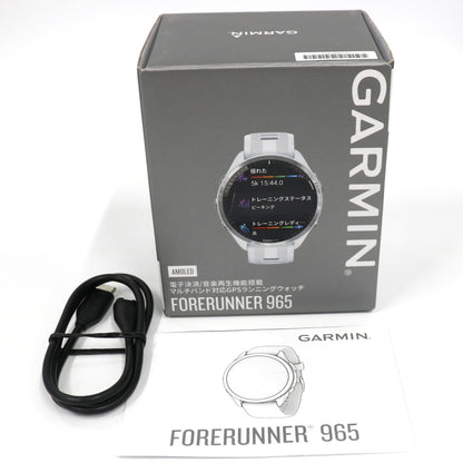 [中古(C)] ガーミン(GARMIN) Forerunner 965 スマートウォッチ forerunner965-w ホワイト 　[可]