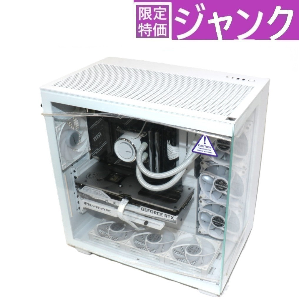 [ジャンク] ルックテックPC GAMEMAN ALBA (Core i7 14700KF/GeForce RTX 4070 SUPER/32GB/1TB M.2 NVMe Gen4 SSD) ホワイト ゲーミングデスクトップパソコン  gameman-alba [難あり(D)]