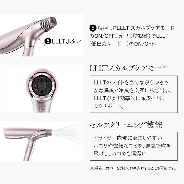 [海外対応] STELLA BEAUTE(ステラボーテ) シャインリバースヘアドライヤー ジュエル LLLT搭載 2026年モデル sb-if-w   【90％分返金保証付】新品