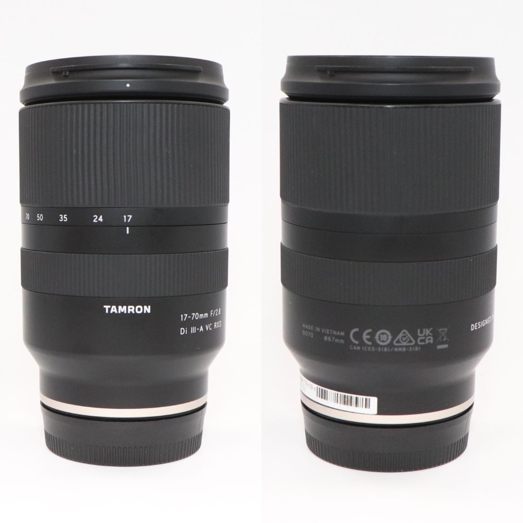 タムロン 17-70mm F/2.8 Di III-A VC RXD 標準ズームレンズ(SONY Eマウント用) (Model B070) tamron-1770-f28-e   整備済みアウトレット品 [中古(B)]