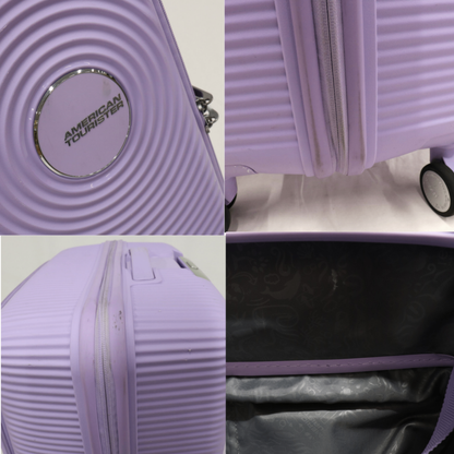 [8-10泊向けサイズ]AMERICAN TOURISTER CURIO スピナー75 エキスパンダブル 98L/拡張時114L ハードスーツケース　americantourister-curio75-lvn  ラベンダー 整備済みアウトレット品 [中古(C)]