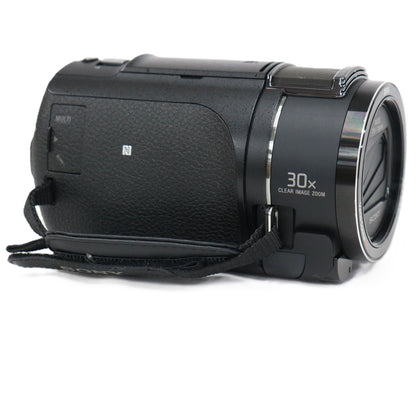 Sony デジタル4Kビデオカメラ FDR-AX45A バッテリー付属 fdr-ax45a-b  ブラック 整備済みアウトレット品 [良い(B)]