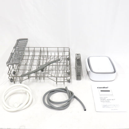 [中古(B)] [～食器30点]comfee‘ (コンフィー) 2WAY食器洗い乾燥機 WQP6-3608 工事不要 自動給水式 分岐水栓対応 5人分　comfee-wqp6-3608  [良い]