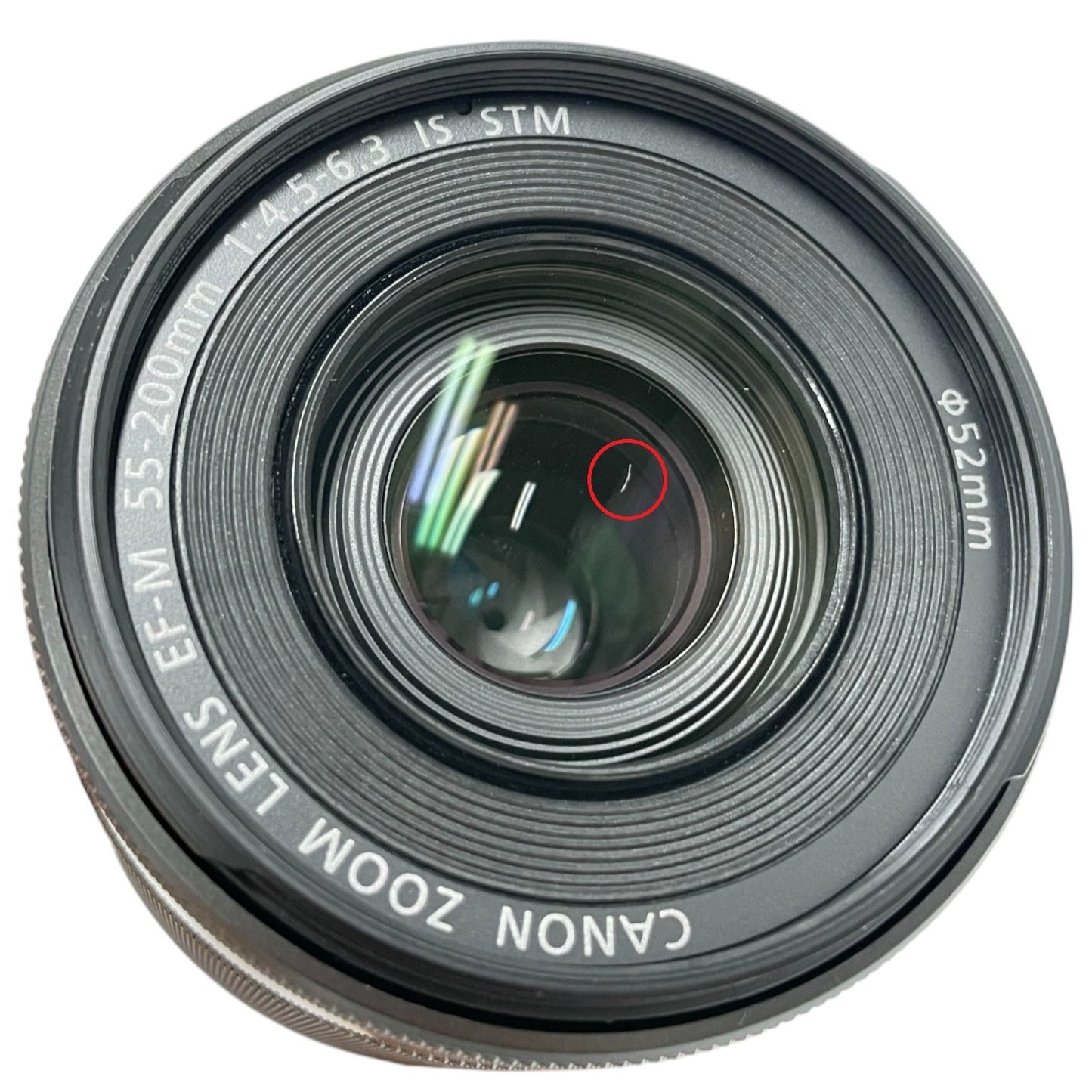 [中古(C)] CANON EF-M 55-200mm F4.5-6.3 IS STM 望遠ズームレンズ ef-m55-200-b ブラック [可]