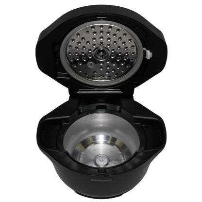 [中古(B)] シャープ ヘルシオ ホットクック KN-HW16G 2〜4人用 1.6L容量 kn-hw16g-b ブラック [良い]