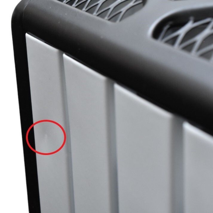 デロンギ (DeLonghi) マルチダイナミックヒーター ゼロ風暖房 ピュアホワイト+マットブラック [8~10畳用] MDHU12-BK [中古][良い(B)]