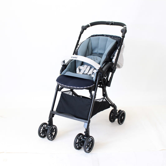 [中古(B)] コンビ ベビーカー ホワイトレーベル スゴカルα 4キャス compact エッグショック HS スターナイトホワイト [良い]