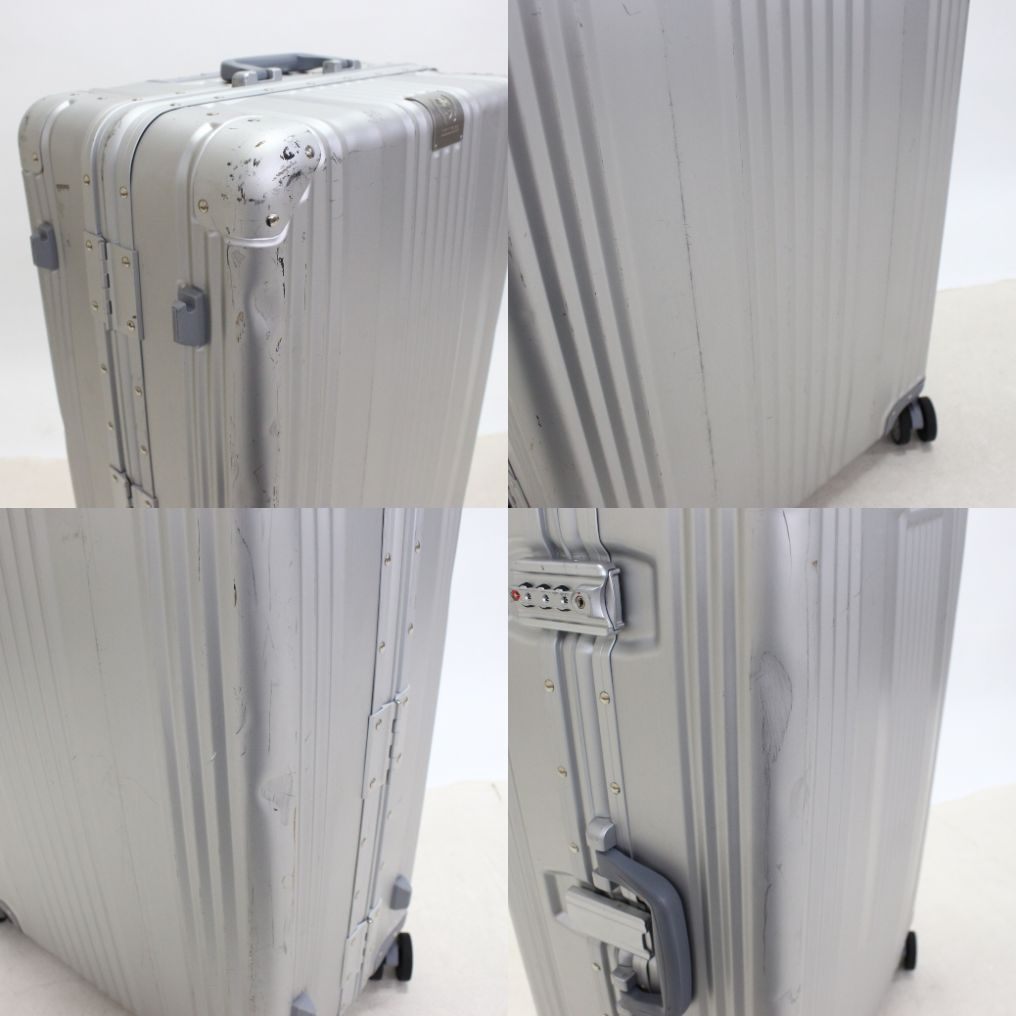 [5-8泊向けサイズ]LEGEND WALKER 1510 88L アルミ製ハードスーツケース　1510-70-sl  シルバー 整備済みアウトレット品 [中古(C)]