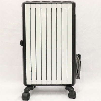 デロンギ (DeLonghi) マルチダイナミックヒーター ゼロ風暖房 ピュアホワイト+マットブラック [8~10畳用] MDHU12-BK [中古][良い(B)]
