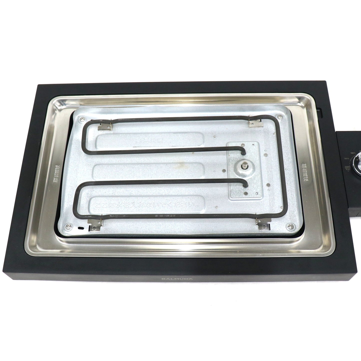 バルミューダ The Plate Pro ホットプレート ブラック K10A-BK　k10a   整備済みアウトレット品 [中古(C)]