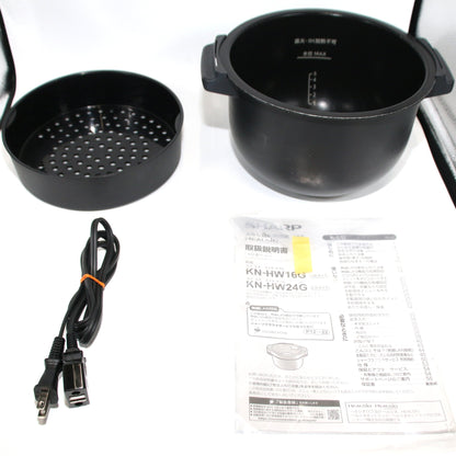 シャープ ヘルシオ ホットクック KN-HW24G 2〜6人用 2.4L容量　kn-hw24g-w  ホワイト 整備済みアウトレット品 [中古(C)]