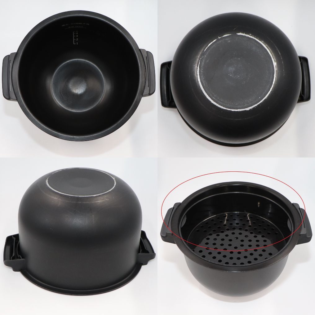 [ジャンク] シャープ ヘルシオ ホットクック KN-HW24G 2〜6人用 2.4L容量 レッド[難あり(D)]