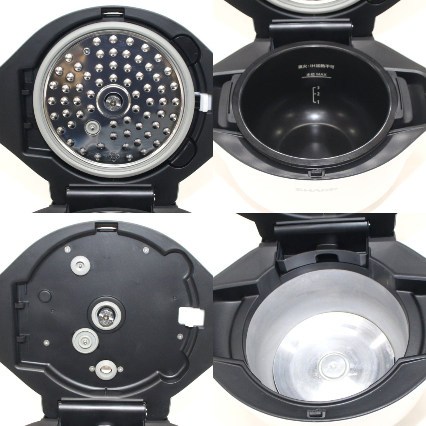 [ジャンク] シャープ ヘルシオ ホットクック KN-HW16G 2〜4人用 1.6L容量　kn-hw16g-w ホワイト[難あり(D)]