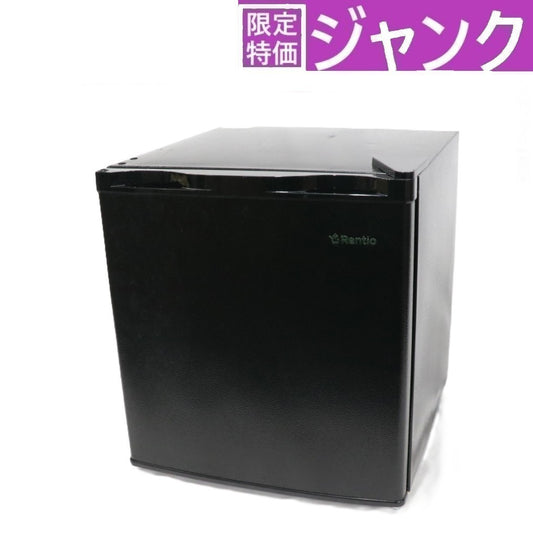 [ジャンク] [32L]レンティオ 小型冷凍庫 1ドア セカンド冷凍庫 RN-FZ32　rn-fz32-bk ブラック[難あり(D)]