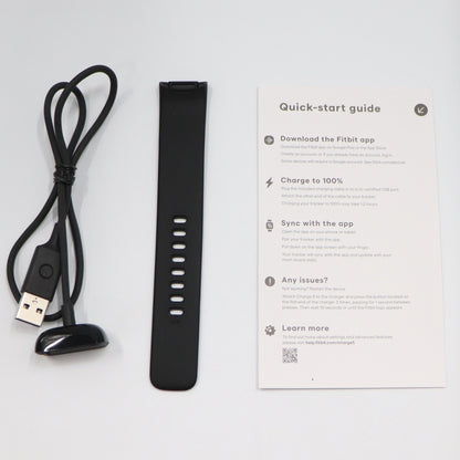 [中古(A)] Fitbit Charge5 GPS搭載フィットネストラッカー ブラック L/Sサイズ FB421BKBK-FRCJK fb421bkbk-frcjk [非常に良い]