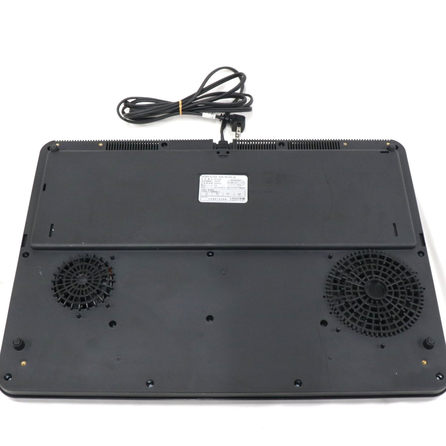 [中古(C)] アイリスオーヤマ 2口 IH クッキングヒーター ブラック IHK-W13S-B 工事不要 1400W 100V 脚付き ihk-w13s-b ブラックihk-w13s-b　[可]