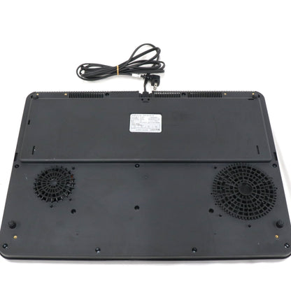[中古(C)] アイリスオーヤマ 2口 IH クッキングヒーター ブラック IHK-W13S-B 工事不要 1400W 100V 脚付き ihk-w13s-b ブラックihk-w13s-b　[可]