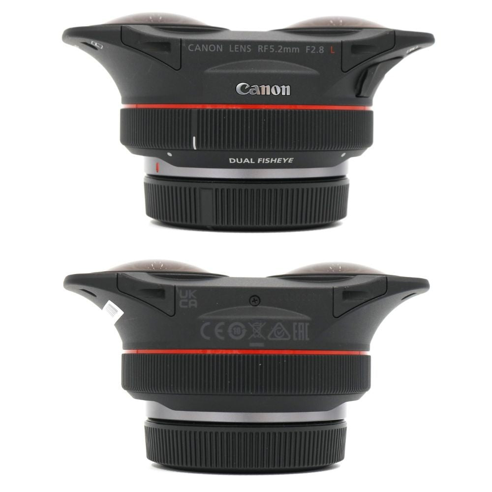 CANON RF5.2mm F2.8 L DUAL FISHEYE 単焦点レンズ rf52-f28l-dfe   整備済みアウトレット品 [中古(A)]