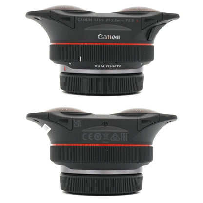 CANON RF5.2mm F2.8 L DUAL FISHEYE 単焦点レンズ rf52-f28l-dfe   整備済みアウトレット品 [中古(A)]