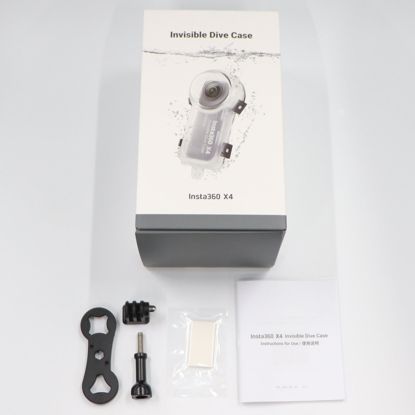 [ジャンク] Insta360 X4 360度カメラ専用 見えない潜水ケース [難あり(D)]