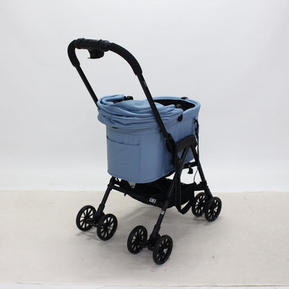 コンビ ペット用カート ミリミリキャリ―　combi-milimilicarry-blue  マーメイドケーブブルー 整備済みアウトレット品 [中古(C)]