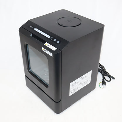 [～食器12点]サンコー ラクア 食器洗い乾燥機 mini Plus 工事不要 タンク式 tk-miniplus-b  ブラック 整備済みアウトレット品 [良い(B)]