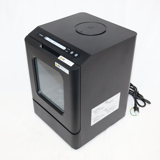 [～食器12点]サンコー ラクア 食器洗い乾燥機 mini Plus 工事不要 タンク式 tk-miniplus-b  ブラック 整備済みアウトレット品 [良い(B)]