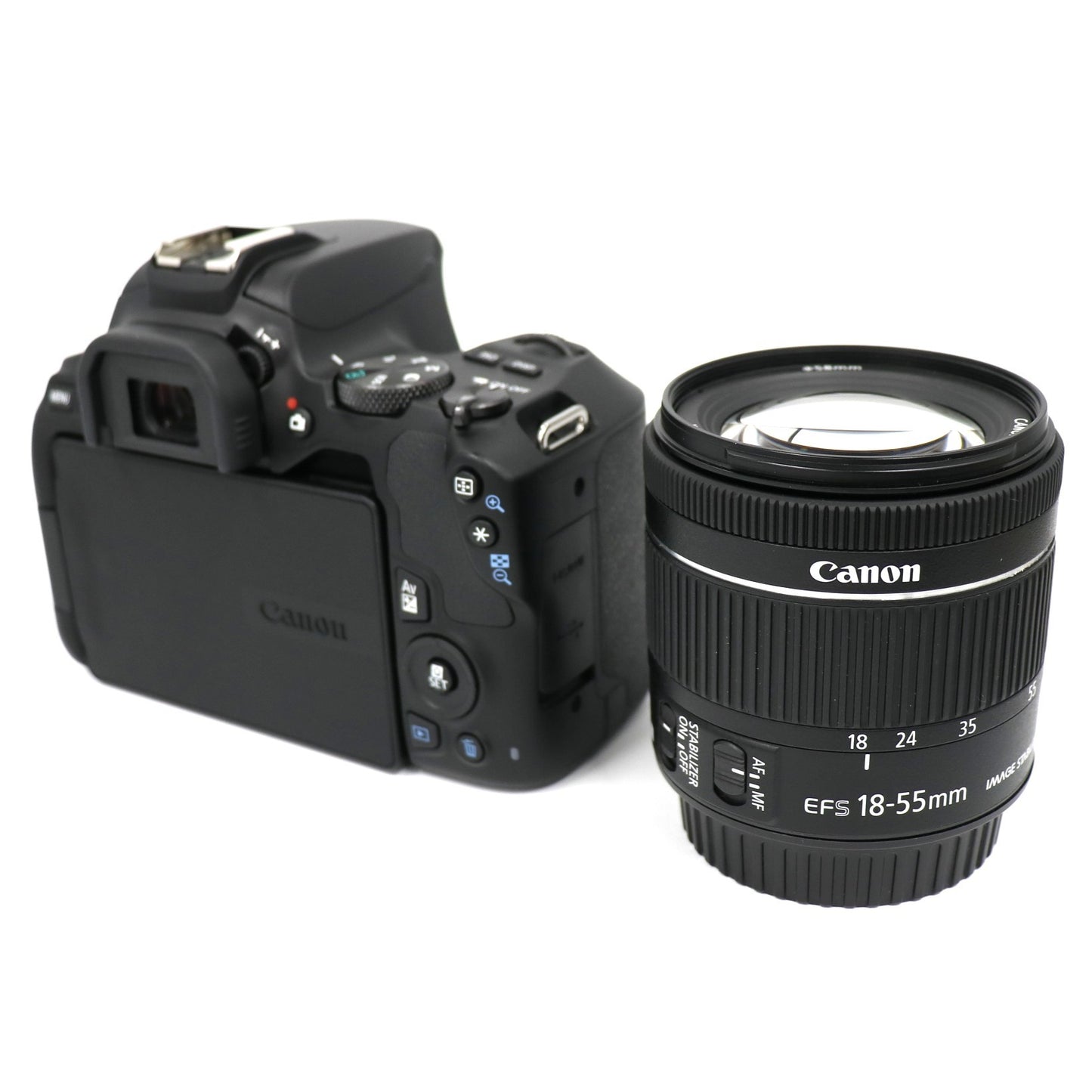 Canon EOS Kiss X10 EF-S18-55 IS STM レンズキット ブラック eos-kiss-x10   整備済みアウトレット品 [中古(A)]