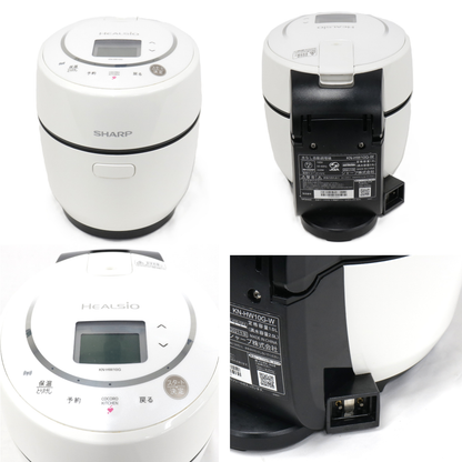 シャープ ヘルシオ ホットクック KN-HW10G 1〜2人用 1.0L容量　kn-hw10g-w  ホワイト 整備済みアウトレット品 [中古(C)]